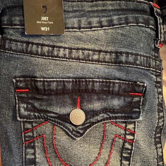 True Religion Joey Mid Rise Flare Jeans 31 - Picture 5 of 7